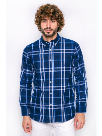 ανδρικό πουκάμισο chaps - f01-xzaav-xyaav μπλε σκούρο σε προσφορά