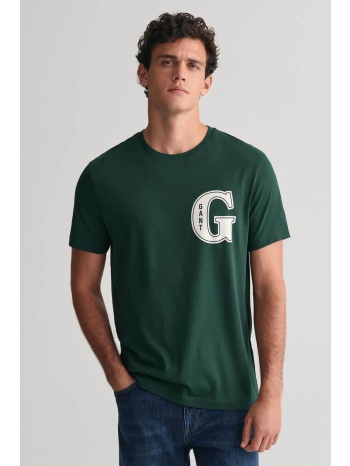 gant ανδρικό t-shirt με g graphic logo print regular fit 