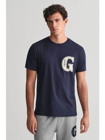 gant ανδρικό t-shirt με g graphic logo print regular fit 