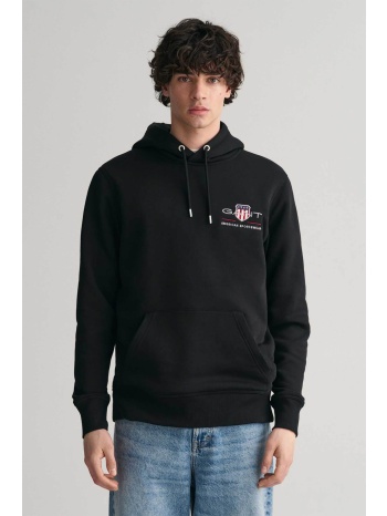 gant ανδρική μπλούζα φούτερ με κουκούλα και λογότυπο