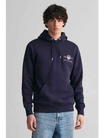 gant ανδρική μπλούζα φούτερ με κουκούλα και λογότυπο