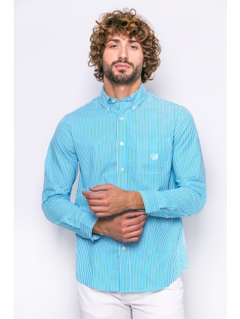 ανδρικό πουκάμισο chaps - f01-xzacj-xyacj γαλάζιο