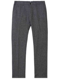 gant ανδρικό παντελόνι με τσάκιση και περιεκτικότητα σε μαλλί και μετάξι - 1500133 γκρι
