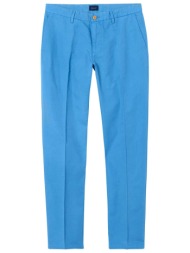 gant ανδρικό chino παντελόνι από λινάρι και βαμβάκι (34l) - 1502050 γαλάζιο