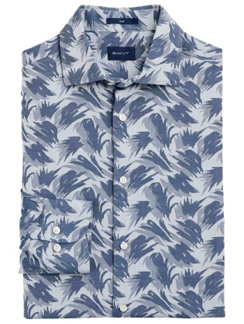gant ανδρικό πουκάμισο με all-over print slim fit - 3003076