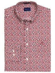 gant ανδρικό πουκάμισο button down με all-over floral print regular fit - 3004970 κόκκινο