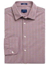 gant ανδρικό πουκάμισο με καρό σχέδιο regular fit - 3021034 κόκκινο