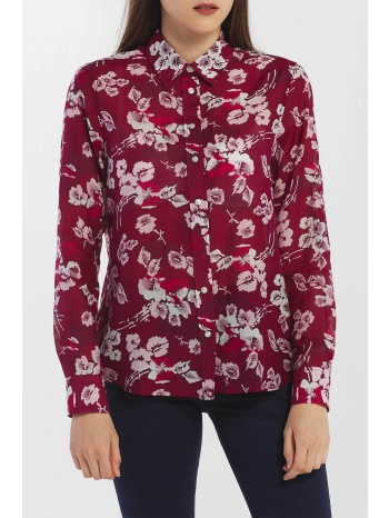 gant γυναικείο πουκάμισο με all-over floral και ριγέ print