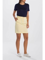 gant γυναικεία mini chino φούστα μονόχρωμη με τσέπες - 4400025 κίτρινο ανοιχτό