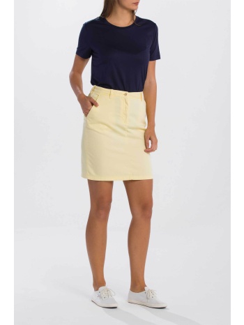 gant γυναικεία mini chino φούστα μονόχρωμη με τσέπες  σε προσφορά