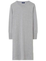 gant γυναικείο mini μάλλινο φόρεμα μονόχρωμο με ribbed τελειώματα - 450015 γκρι