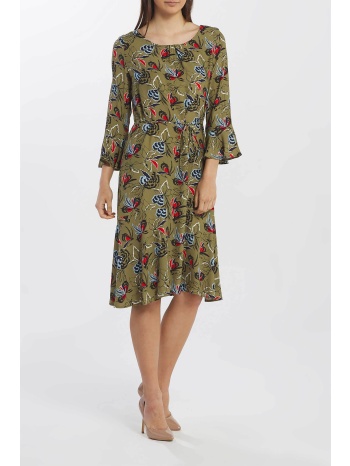 gant γυναικείο midi φόρεμα από βισκόζη με all-over floral σε προσφορά