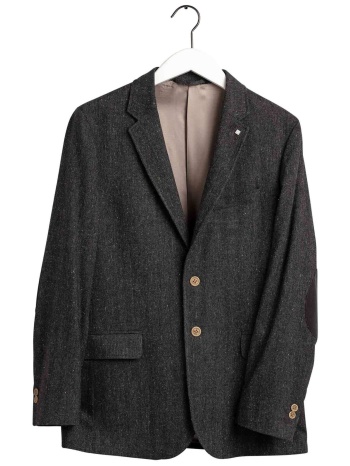 gant ανδρικό σακάκι με herrinbone pattern - 7705140 ανθρακί σε προσφορά