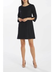 gant γυναικείο mini φόρεμα μονόχρωμο με τσέπες μπροστά - 4501052 μπλε σκούρο