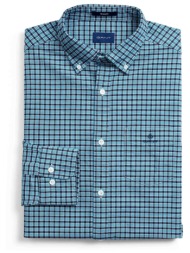 gant ανδρικό πουκάμισο button down με καρό σχέδιο και τσέπη με λογότυπο regular fit - 3058300 βεραμά