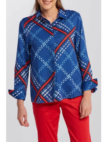 gant γυναικείο πουκάμισο με all-over weave pattern 