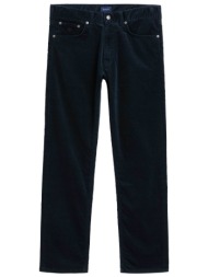 gant ανδρικό παντελόνι κοτλέ πεντάτσεπο (34l) - 1000189 μπλε σκούρο