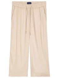gant γυναικείο παντελόνι τύπου culotte μονόχρωμο με τσέπες μπροστά - 4150075 μπεζ