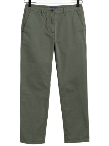 gant γυναικείο chino παντελόνι βαμβακερό μονόχρωμο cropped σε προσφορά