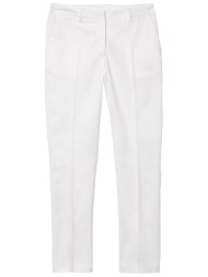 γυναικείο παντελόνι μονόχρωμο gant - 414949 λευκό