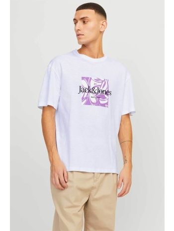 jack & jones ανδρικό t-shirt με graphic logo print relaxed