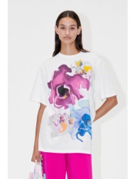 stine goya γυναικείο t-shirt με abstract pattern `margila` - sg5799 λευκό