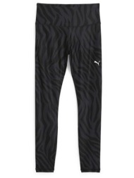 puma γυναικείο κολάν παντελόνι cropped με all-over print και λογότυπο - 525086 μαύρο