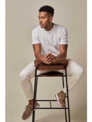 profuomo ανδρικό βαμβακερό t-shirt normal fit - pp2t00001d λευκό