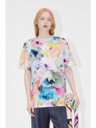 stine goya γυναικείο βαμβακερό t-shirt με abstract print `margila` - sg5668 πολύχρωμο