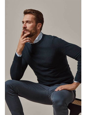 profuomo ανδρικό πουλόβερ μονόχρωμο - pp2j00007c σκούρο μπλε