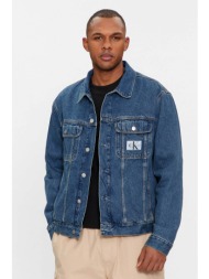 ck jeans ανδρικό denim jacket με λογότυπο regular fit `90`s` - j30j324972 denim blue