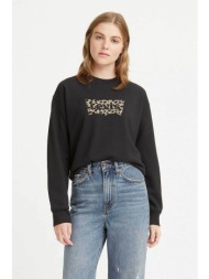 levi`s® γυναικείο φούτερ με animal logo print `graphic standard crewneck` - 186860251 μαύρο