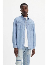 levi`s® ανδρικό denim πουκάμισο relaxed fit `auburn worker` - a72240001 denim blue ανοιχτό