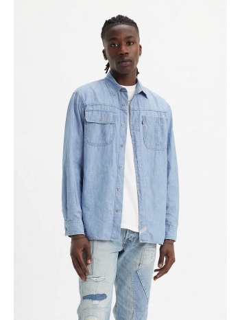 levi`s® ανδρικό denim πουκάμισο relaxed fit `auburn worker`