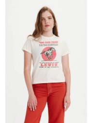 levi`s® γυναικείο t-shirt μονόχρωμο `graphic classic tee` - a22260080 εκρού