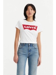 levi`s® γυναικείο t-shirt μονόχρωμο `perfect tee` - 173690053 λευκό