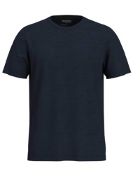 selected ανδρικό t-shirt slub textured regular fit - 16092508 μπλε σκούρο