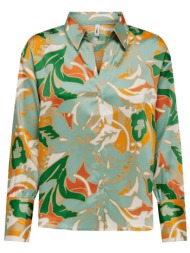 only γυναικείο πουκάμισο με floral motif regular fit - 15315873 βεραμάν