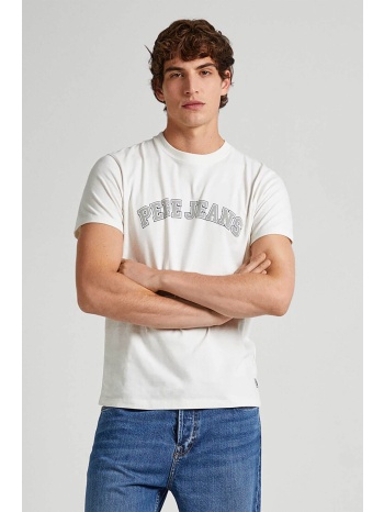 pepe jeans ανδρικό t-shirt με logo print στο στήθος regular