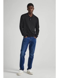pepe jeans ανδρικό τζην παντελόνι πεντάτσεπο slim fit (32l) - pm207388ct42 denim blue σκούρο