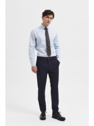 selected ανδρικό παντελόνι μονόχρωμο slim fit - 16087825 μπλε σκούρο