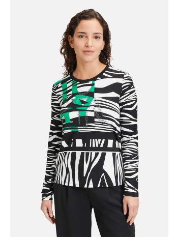 betty barclay γυναικεία μπλούζα με all-over zebra print 