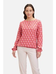 betty barclay γυναικεία μπλούζα με all-over geometric pattern και ελαστικά τελειώματα - 8666/2413 πο