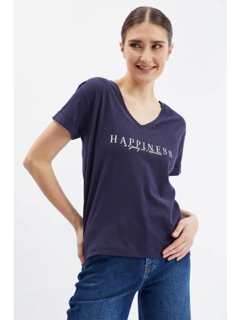orsay γυναικείο t-shirt μονόχρωμο με letter print - 165132