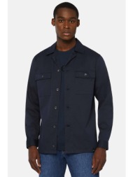 boggi milano ανδρικό overshirt με τσέπες oversized fit - bo24p037204 μπλε σκούρο
