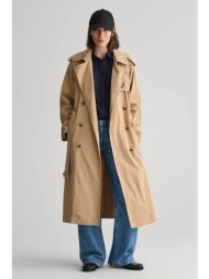 gant γυναικείο παλτό αδιάβροχο relaxed fit - 4751119 μπεζ