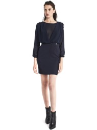 gaudi γυναικείο mini φόρεμα με see-through λεπτομέρειες - 821bd15021 μπλε σκούρο