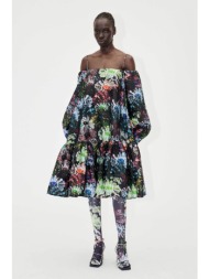 stine goya γυναικείο φόρεμα relaxed με floral print `zora` - sg5408 πολύχρωμο