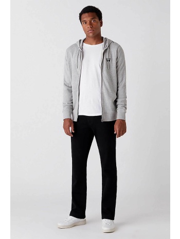 wrangler® ανδρικό τζην παντελόνι μονόχρωμο με logo patches