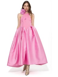 marques` almeida γυναικείο αμάνικο maxi φόρεμα με ταφτά `full skirt tank top` - rst24dr0295jrr ροζ